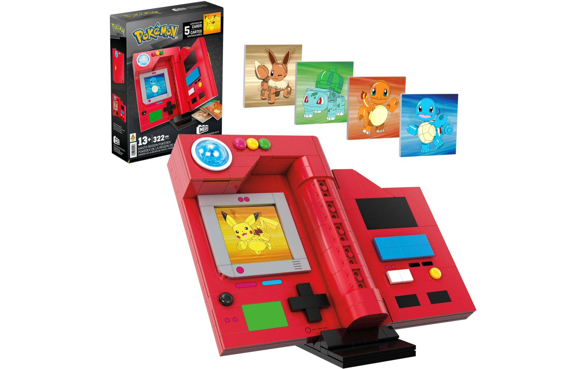 MEGA Spielfigur »Construx Pokémon Kanto Pokédex«, (322 tlg.) von Mega