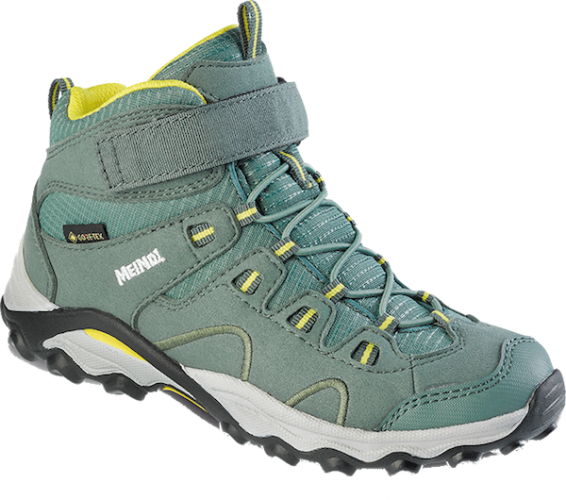 Meindl Wanderschuh Lucca Mid GTX Kinder - schilf/gelb (Grösse: 28) von Meindl