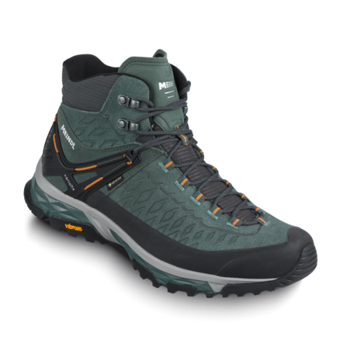 Meindl Top Trail Mid GTX Herren Multifunktionsschuh - loden/orange (Grösse: 10.5 (45)) von Meindl