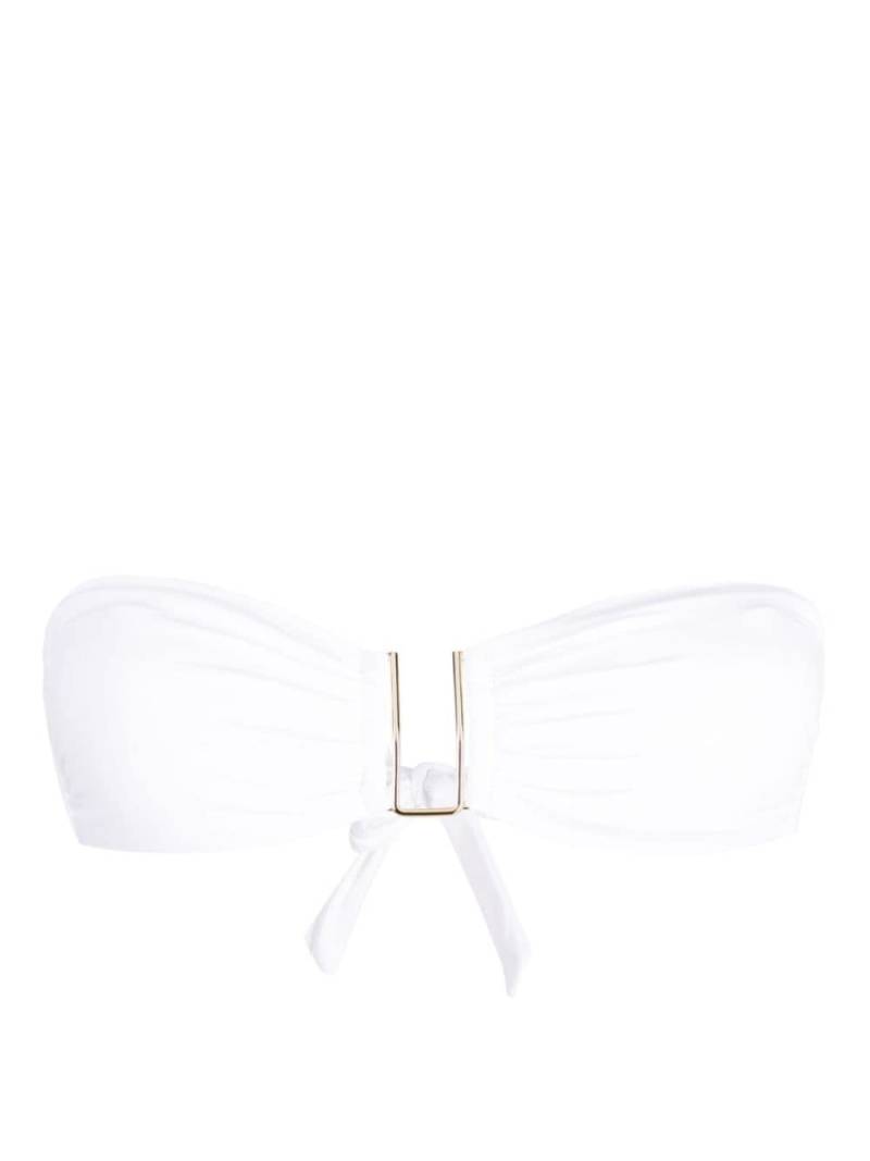 Melissa Odabash Barcelona bandeau bikini top - White von Melissa Odabash