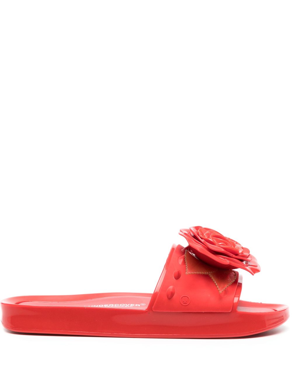 Melissa x Undercover x Undercover Spikes Beach slides - Red von Melissa x Undercover