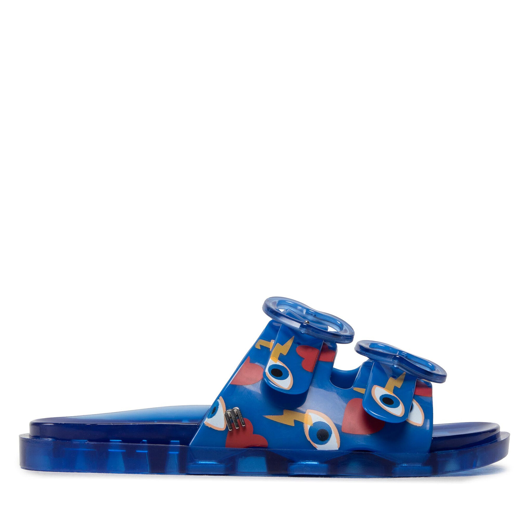 Pantoletten Melissa Mini Melissa Wide + Capetos In 33651 Blau Pantoletten Melissa Mini Melissa Wide + Capetos In 33651 Blau von Melissa