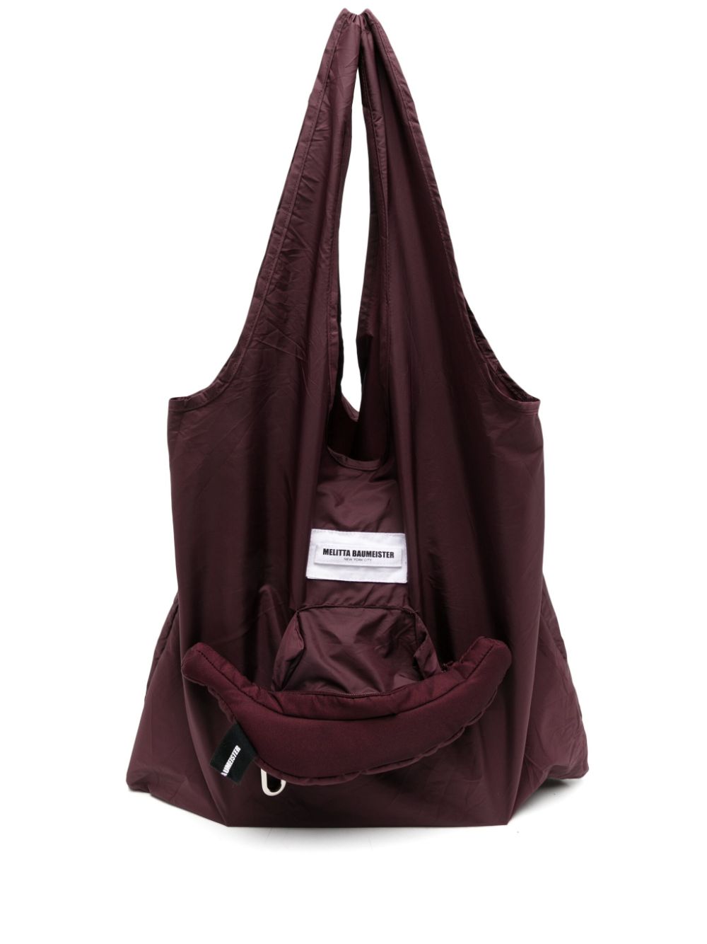 Melitta Baumeister Bordeaux banana tote bag - Purple von Melitta Baumeister