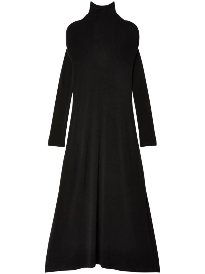 Melitta Baumeister circle shoulder long dress - Black von Melitta Baumeister