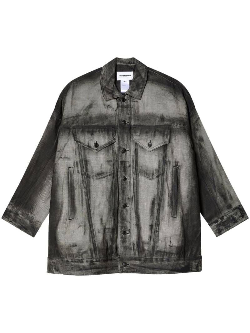 Melitta Baumeister distressed-finish denim jacket - Black von Melitta Baumeister