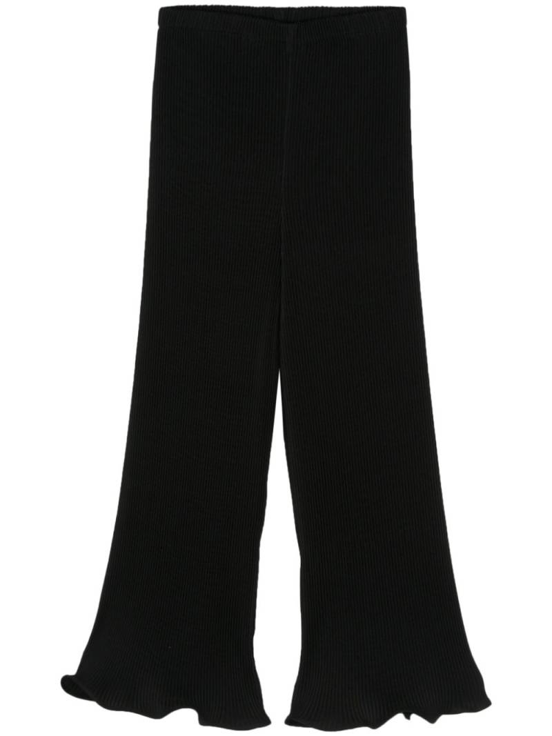 Melitta Baumeister plissé cropped trousers - Black von Melitta Baumeister