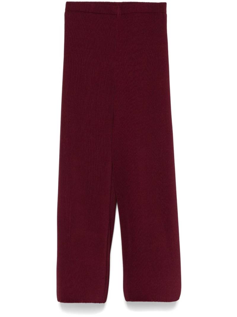 Melitta Baumeister plissé-effect trousers - Red von Melitta Baumeister