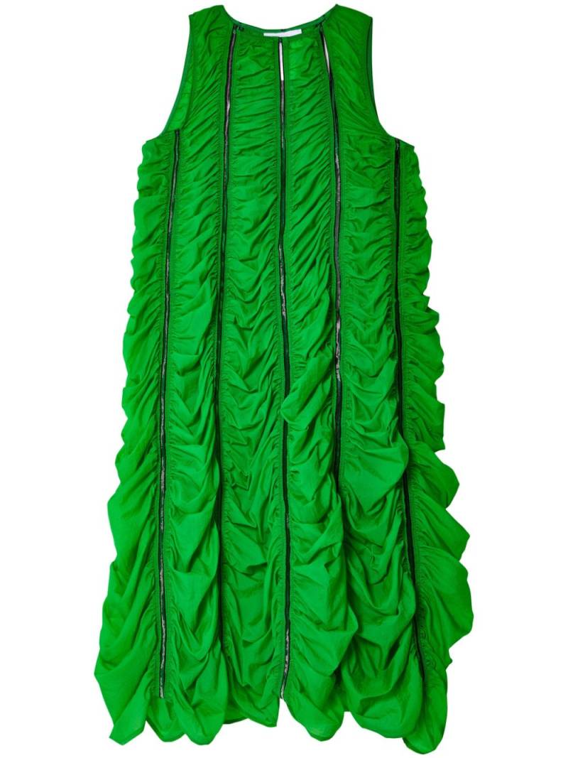 Melitta Baumeister ruched sleeveless midi dress - Green von Melitta Baumeister