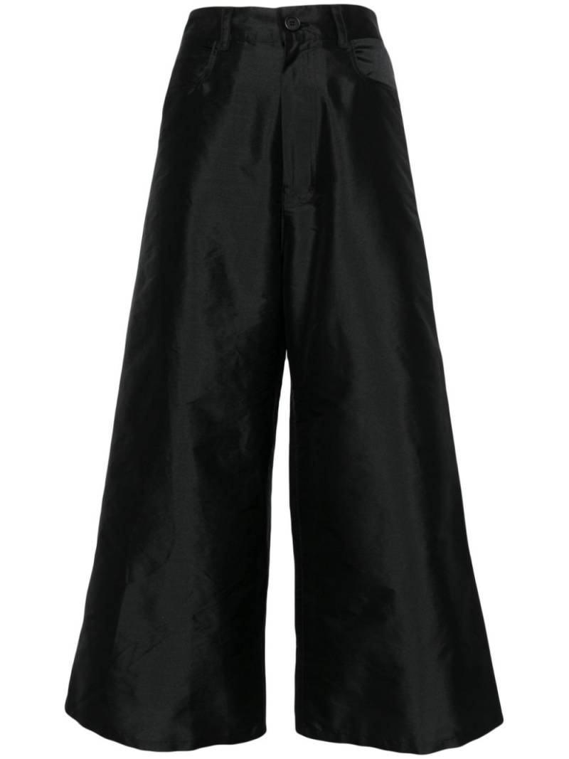 Melitta Baumeister wide-leg trousers - Black von Melitta Baumeister