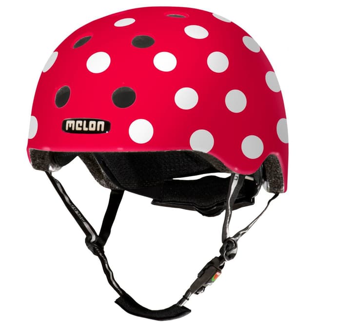 Melon Dotty Velohelm rot von Melon