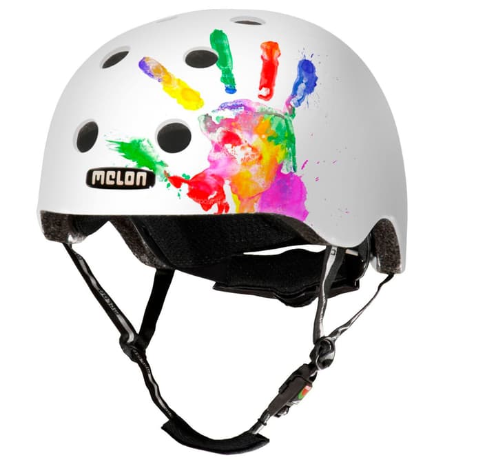 Melon Handprint Velohelm weiss von Melon