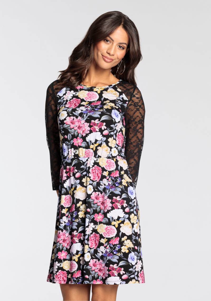 Melrose Spitzenkleid, mit elegantem Blumen-Print - NEUE KOLLEKTION von Melrose