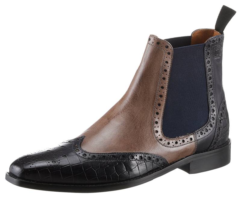 Melvin & Hamilton Chelseaboots »Martin 5 - vegetabil gegerbt«, Budapester, Anzugschuh, Business Schuh mit feiner Lochung von Melvin & Hamilton