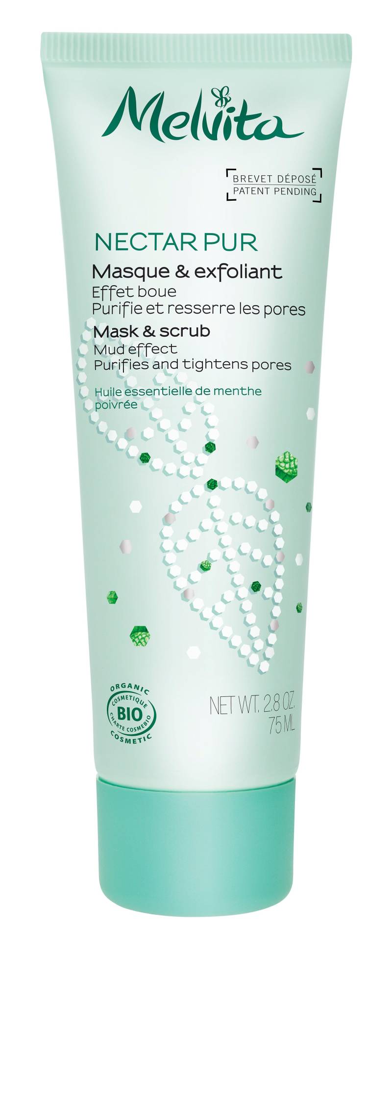 Nectar Pur Bio-maske & Peeling - Schlamm-effekt Damen  75ml von Melvita