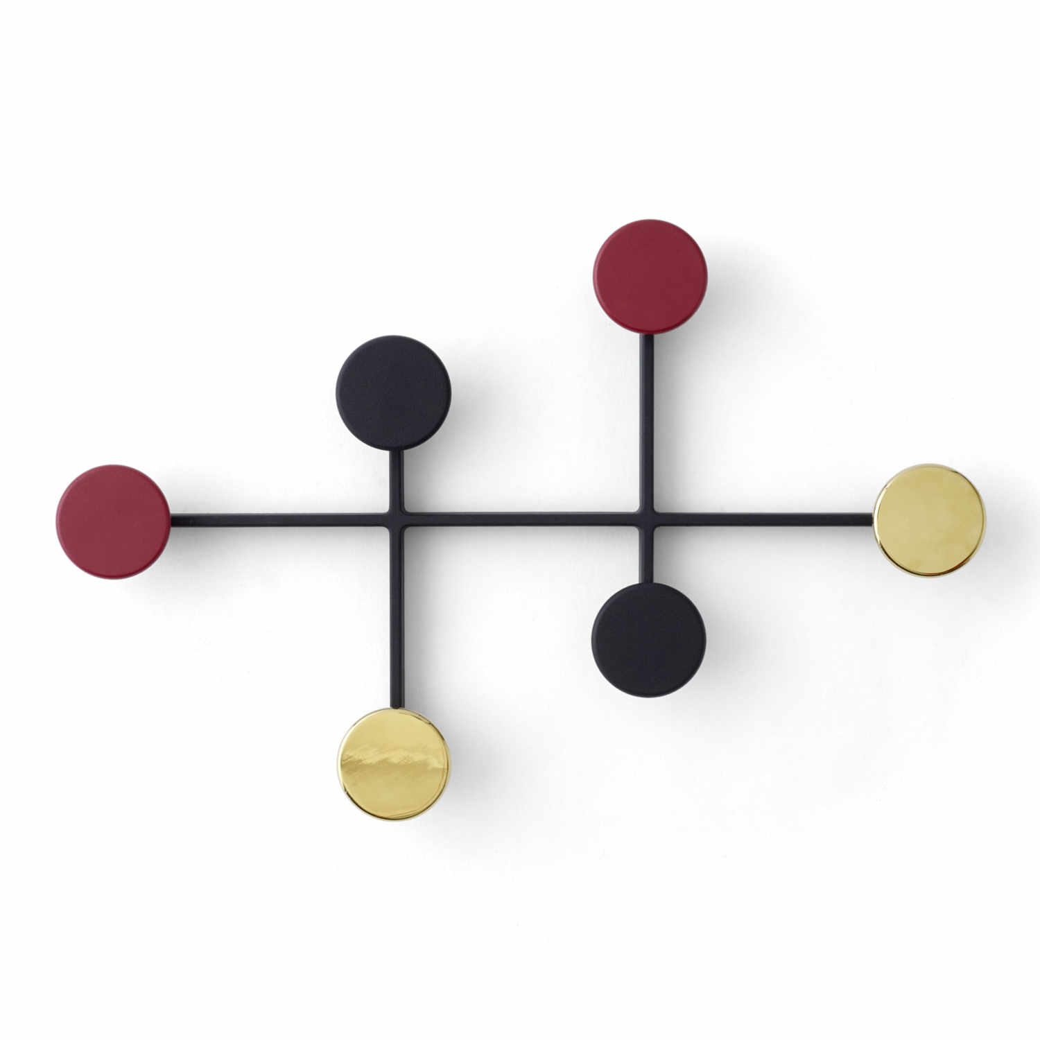 Afteroom Coat Hanger Wandgarderobe, Farbe schwarz / messing Afteroom Coat Hanger Wandgarderobe, Farbe schwarz / messing von Audo Copenhagen