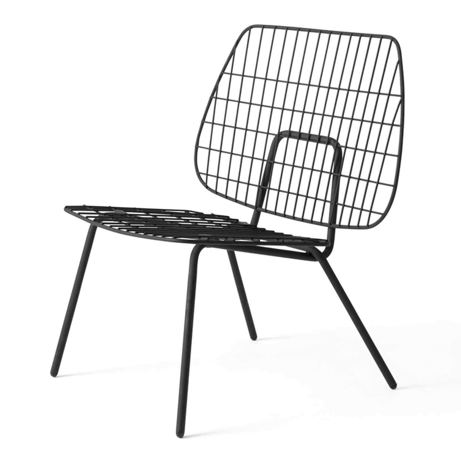 WM String Lounge Chair Sessel, Farbe schwarz von Audo Copenhagen