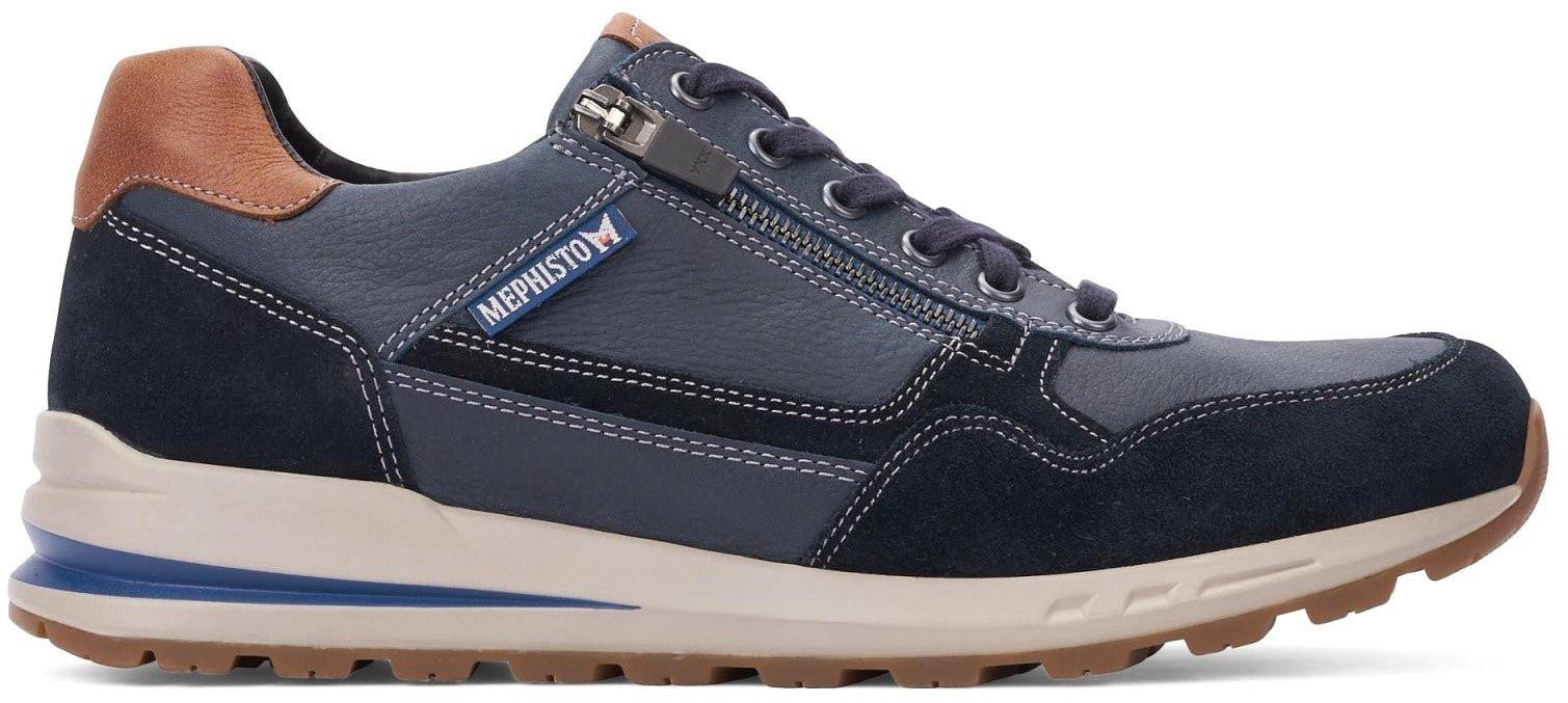 Bradley - Leder Sneaker Herren Blau 43 von Mephisto