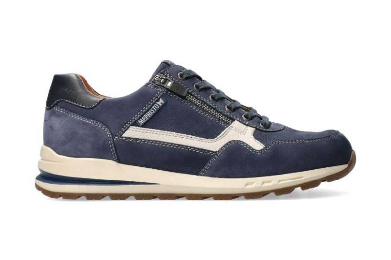 Bradley - Nubuk Sneaker Herren Blau 42 von Mephisto