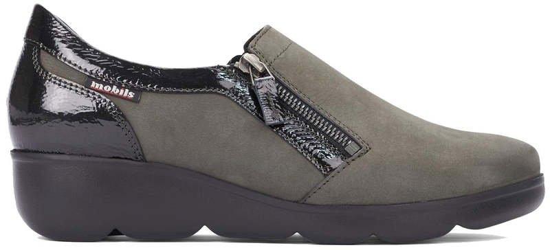 Garence - Nubuk Loafer Damen Grau 42 von Mephisto