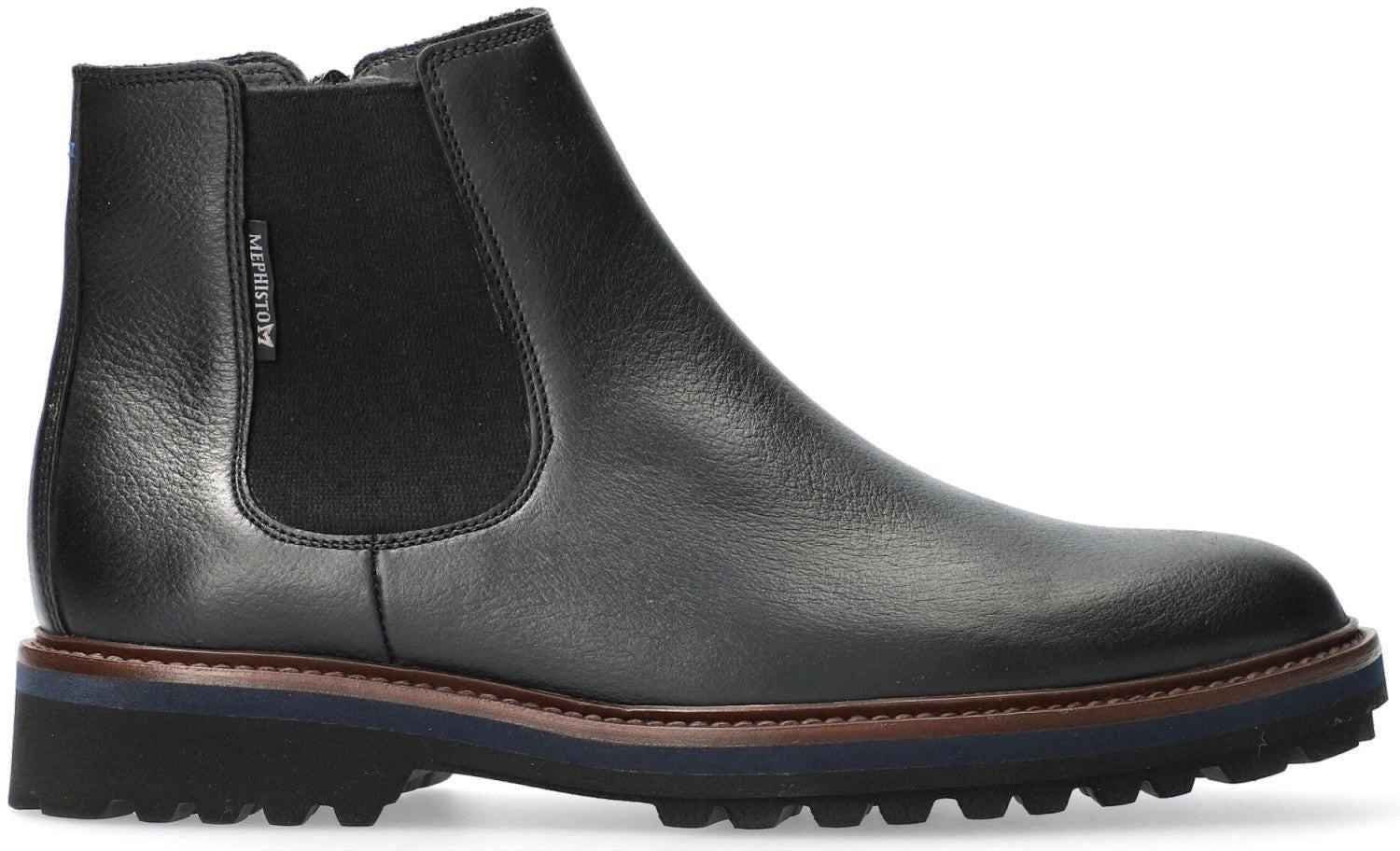 Benson - Leder Stiefelette Herren Schwarz 47 von Mephisto