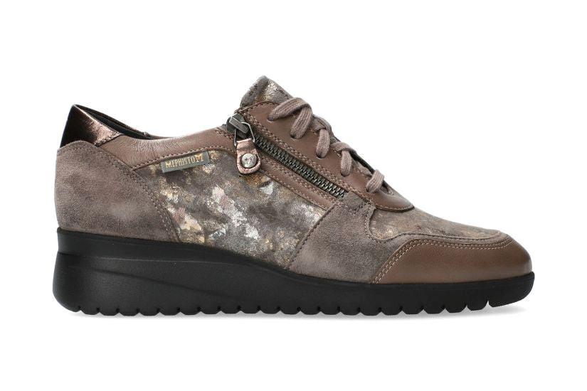 Iasmina - Leder Sneaker Damen Grau 37.5 von Mephisto