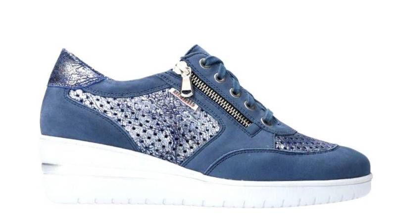 Precilia Perf - Wildleder Sneaker Damen Blau 37 von Mephisto