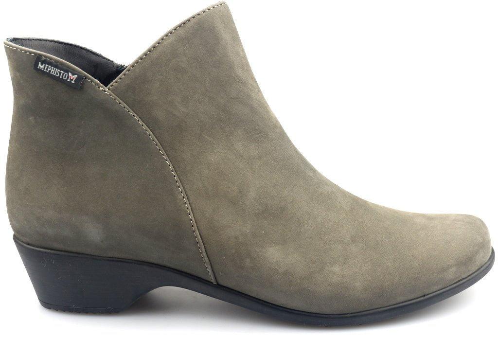 Rosa - Nubuk Stiefelette Damen Grau 36 von Mephisto