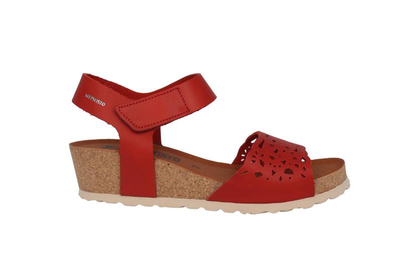 Raphaela - Leder Sandale Damen Rot 37 von Mephisto