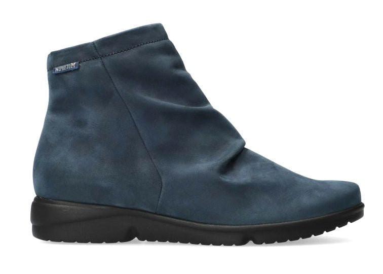 Rezia - Nubuk Stiefelette Damen Blau 37.5 von Mephisto