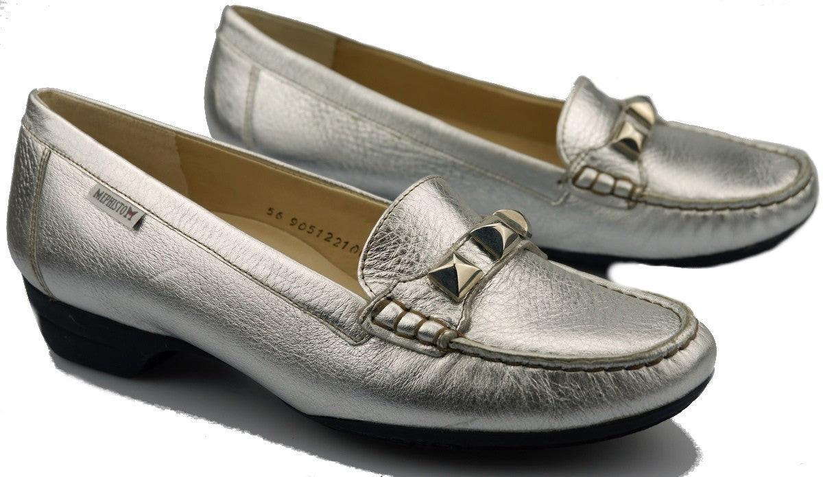 Gonda - Leder Mokassin Damen Silber 38 von Mephisto