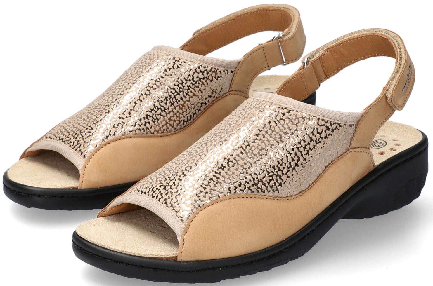 Gisella - Nubuk Sandale Damen Beige 39 von Mephisto