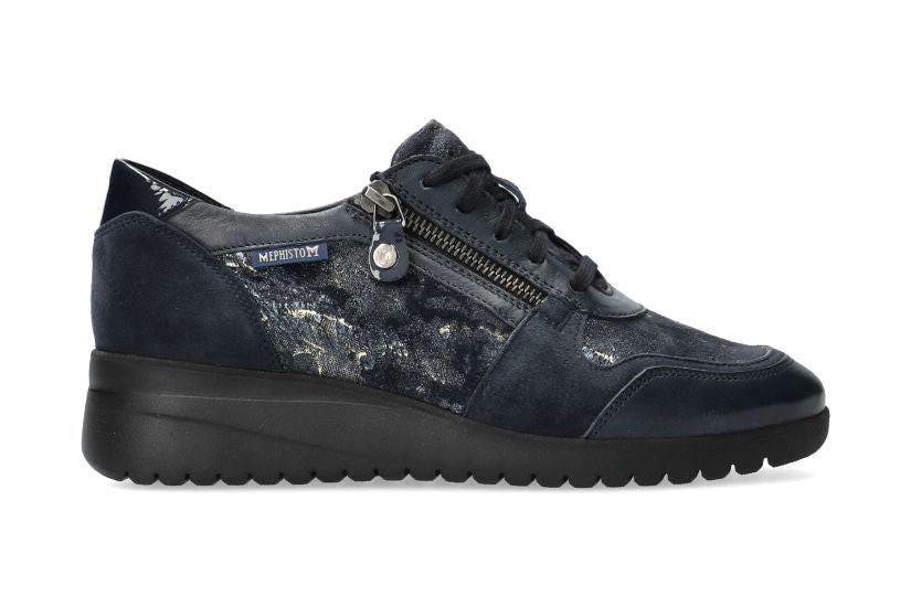 Iasmina - Leder Sneaker Damen Blau 40.5 von Mephisto