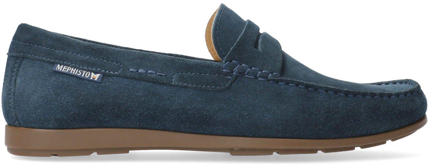 Alyon - Wildleder Mokassin Herren Blau 46 von Mephisto