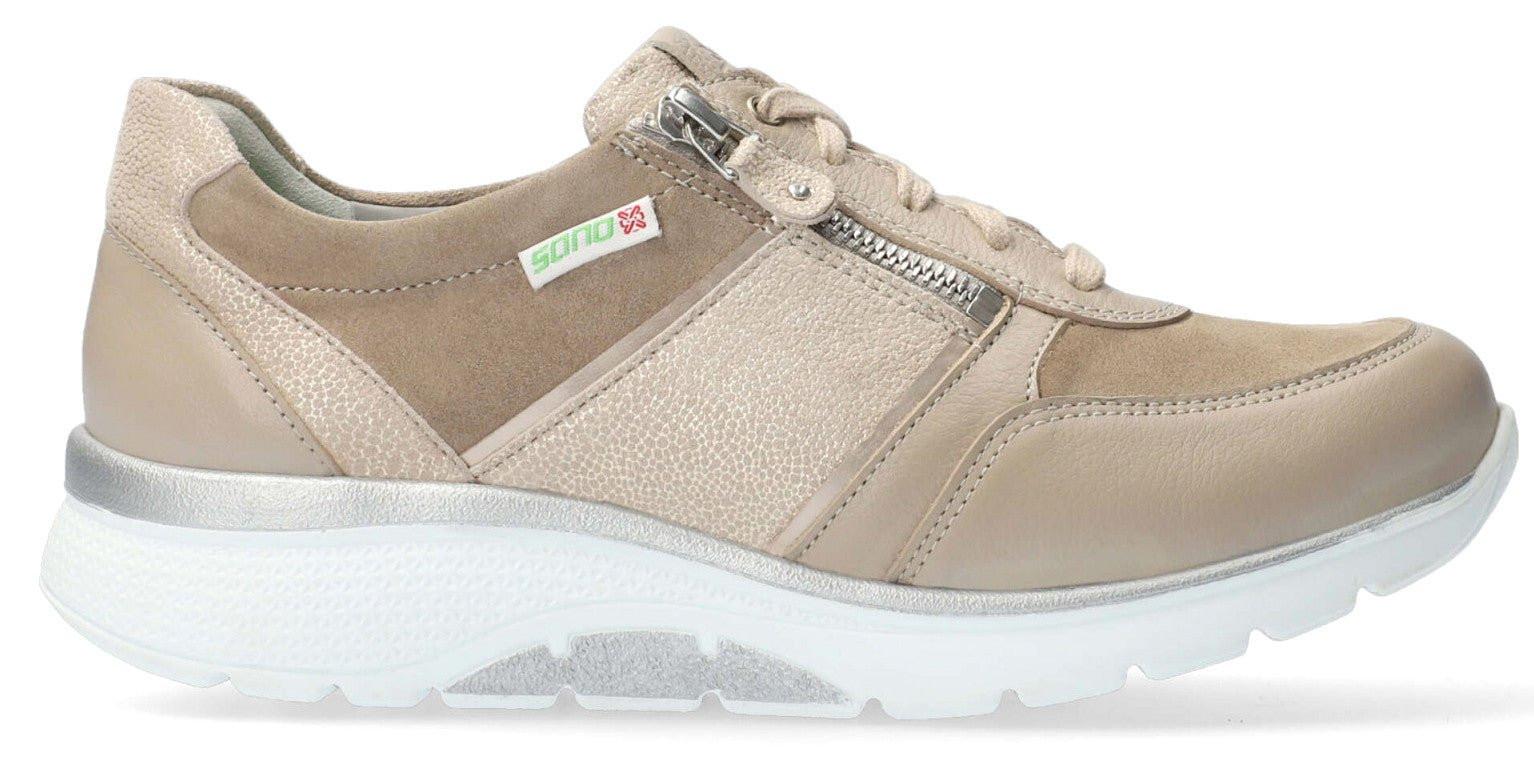 Izae - Leder Sneaker Damen Grau 35 von Mephisto