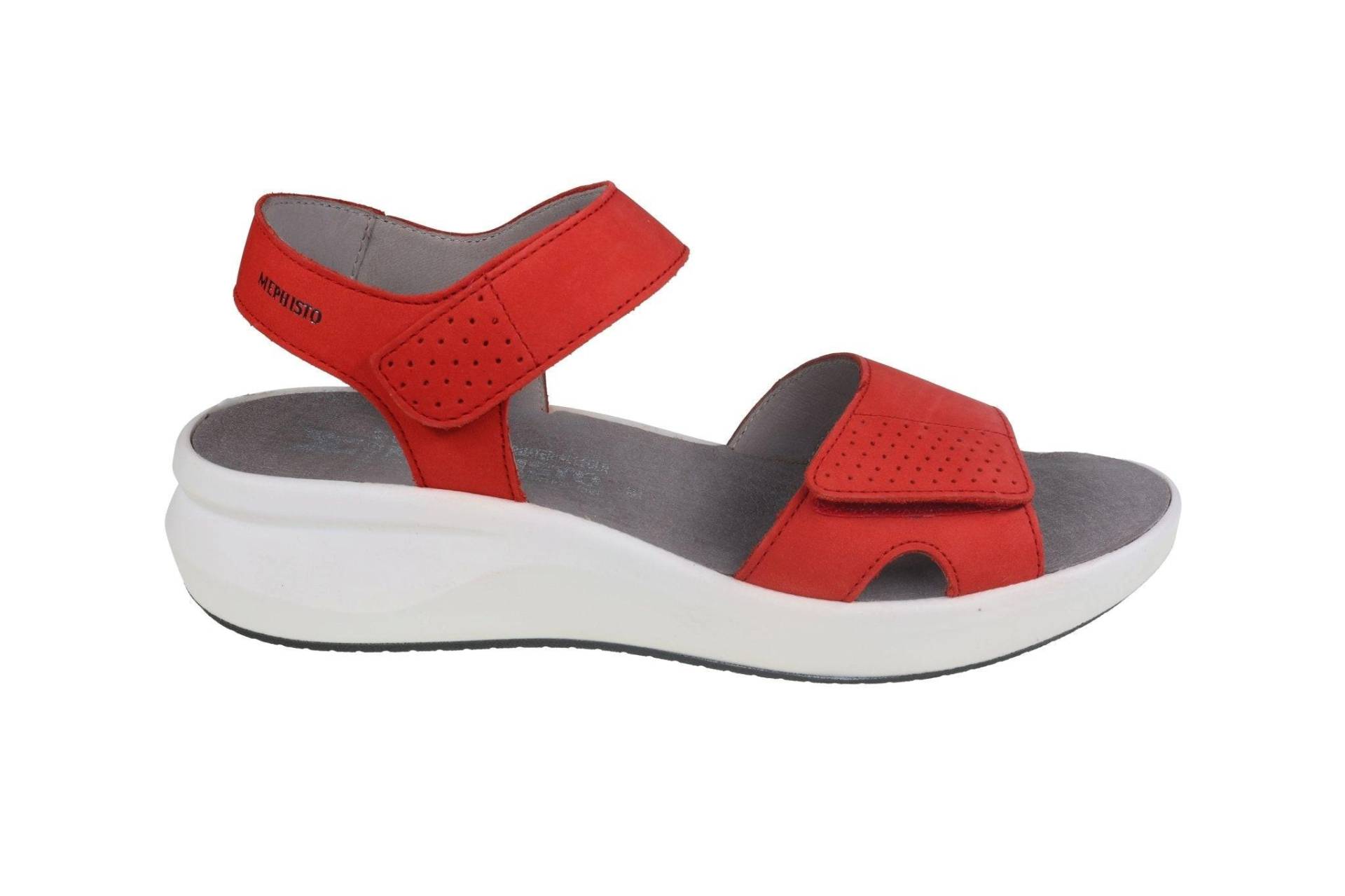 Tany - Nubuk Sandale Damen Rot 41 von Mephisto