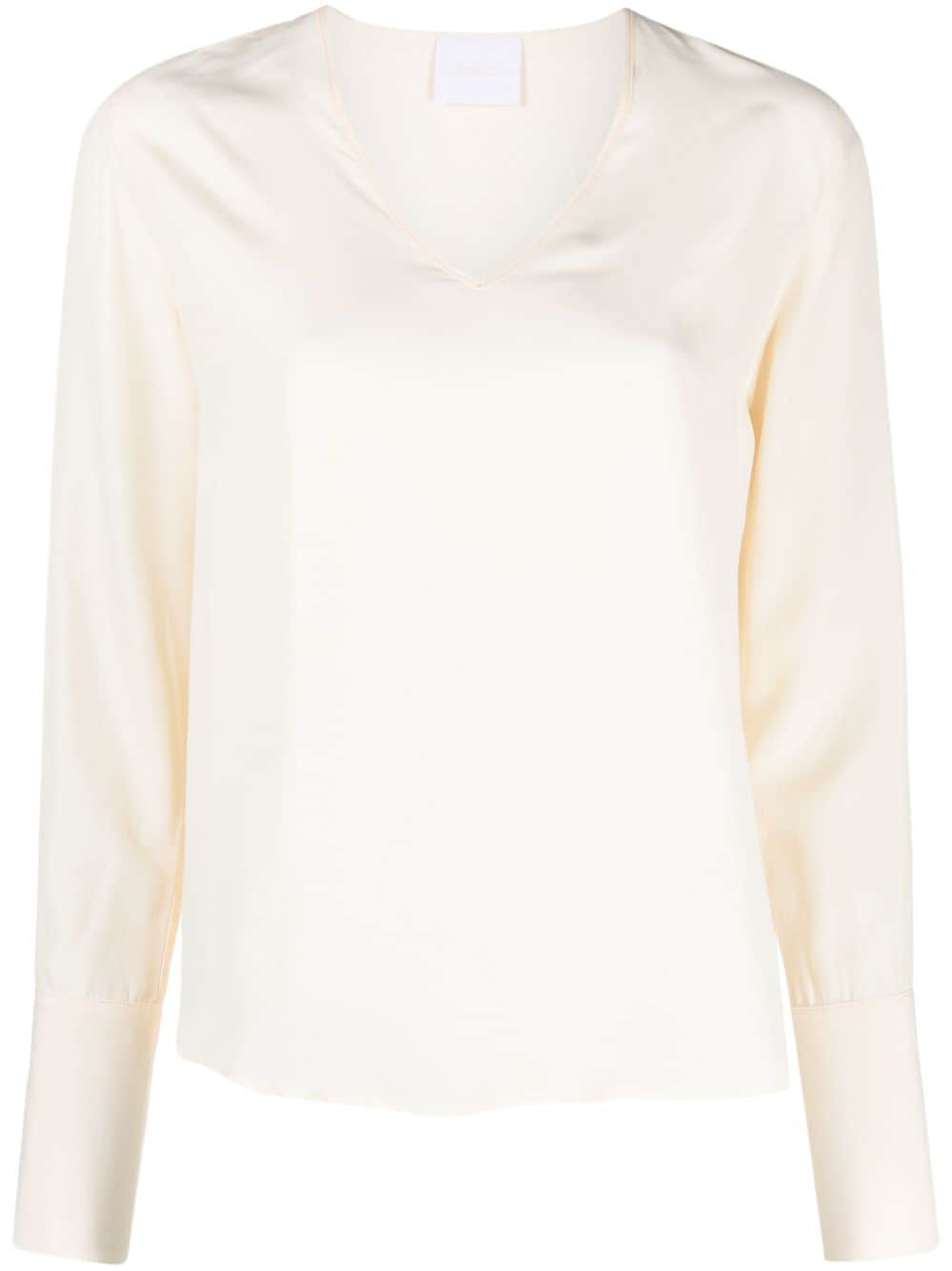 Merci buttoned-cuffs V-neck blouse - Neutrals von Merci