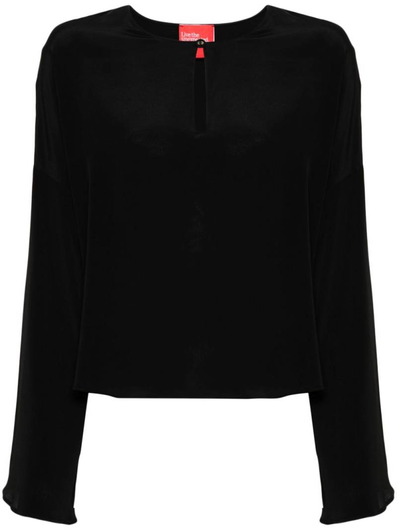 Merci crepe blouse - Black von Merci