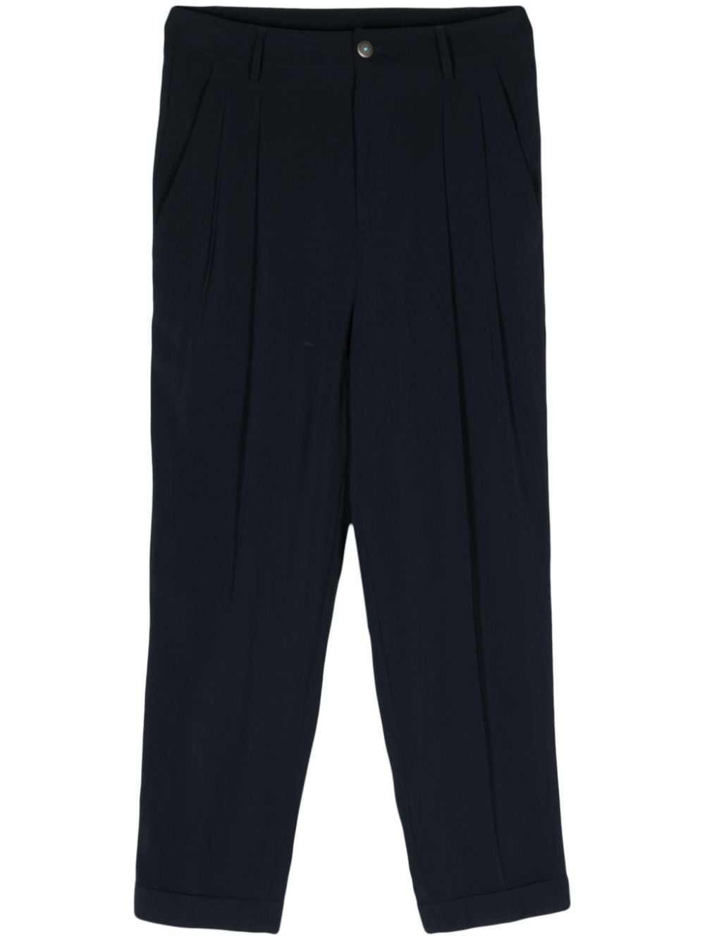 Merci high-waist tailored cropped trousers - Blue von Merci