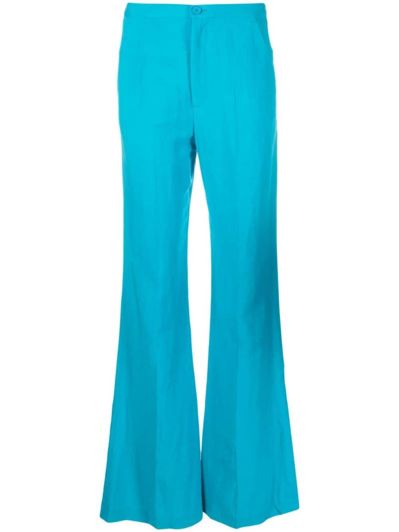 Merci mid-rise flared trousers - Blue von Merci