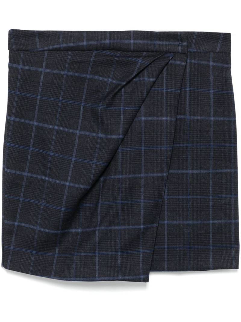 Merci plaid-check mini skirt - Blue von Merci