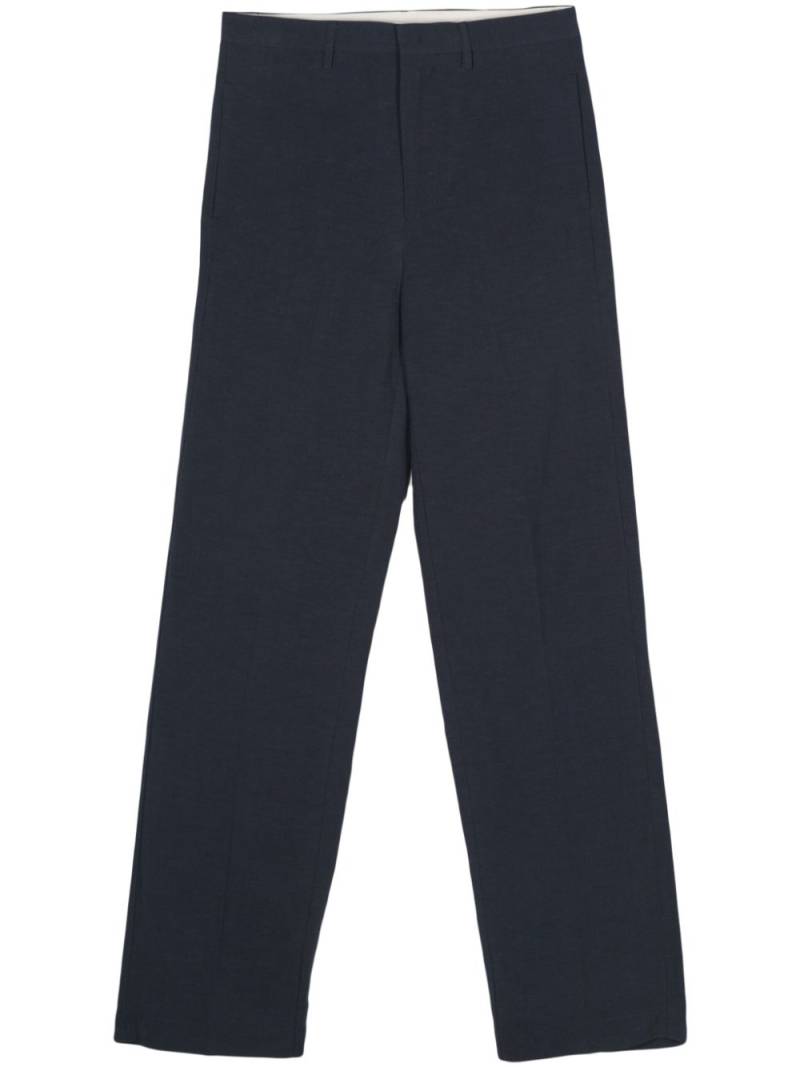 Merci pressed-crease straight-leg trousers - Blue von Merci