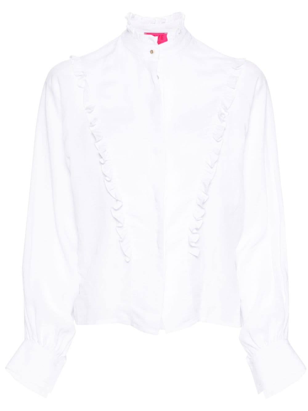 Merci ruffled button-up shirt - White von Merci