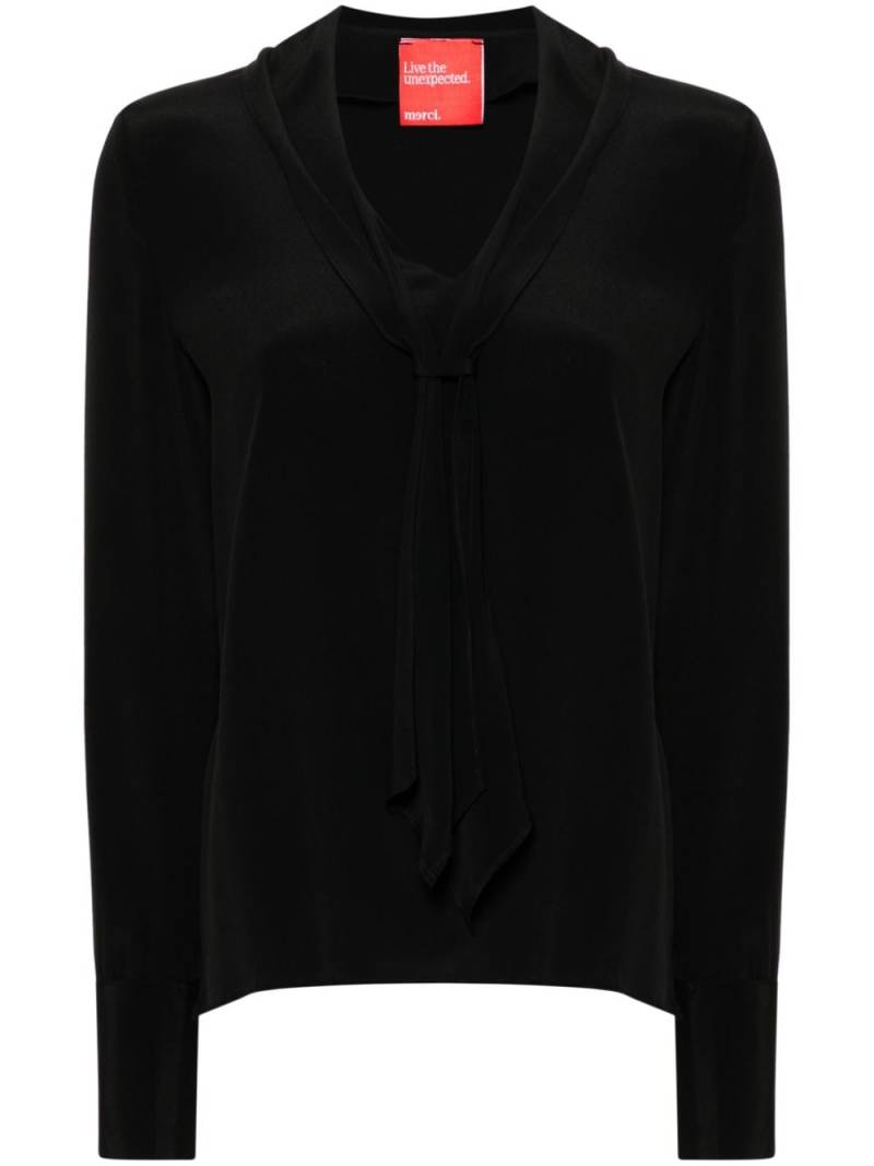 Merci scarf blouse - Black von Merci