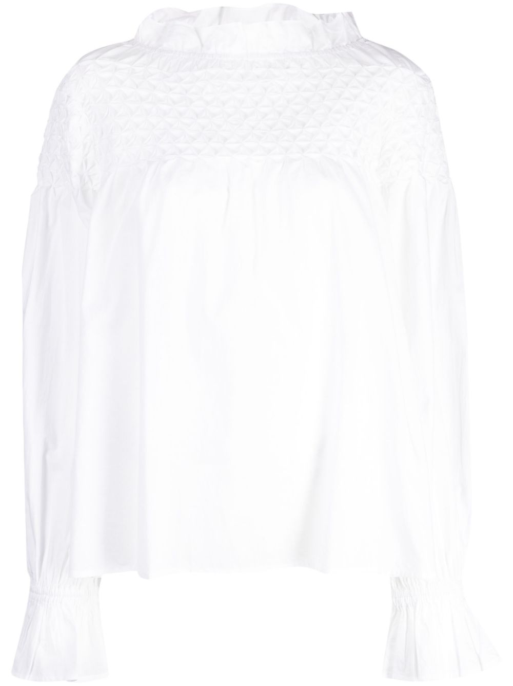 Merlette Majorelle cotton blouse - White von Merlette