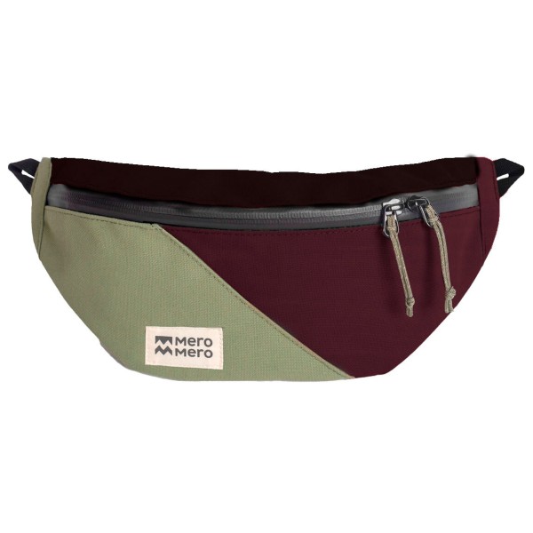 MeroMero - Mini-HoïAn Hipbag - Hüfttasche Gr One Size grau/ aubergine von MeroMero