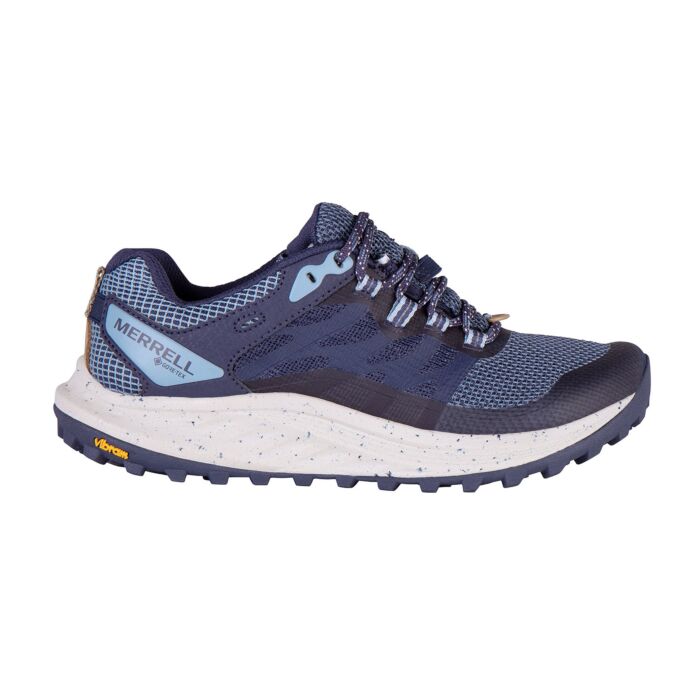 Merrell Antora 3 GTX Multifunktions-Schnürschuh für Damen hellgrau, 38 von Merrell