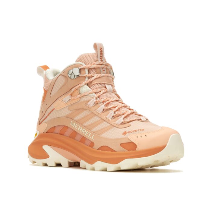 Merrell Moab Speed 2 Mid GTX Schnürschuh für Damen apricot, 38 von Merrell