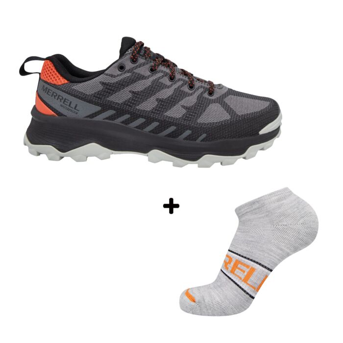 Merrell Speed ECO Outdoor- und Wanderschuh und Socken für Herren, anthrazit, 40 von Merrell