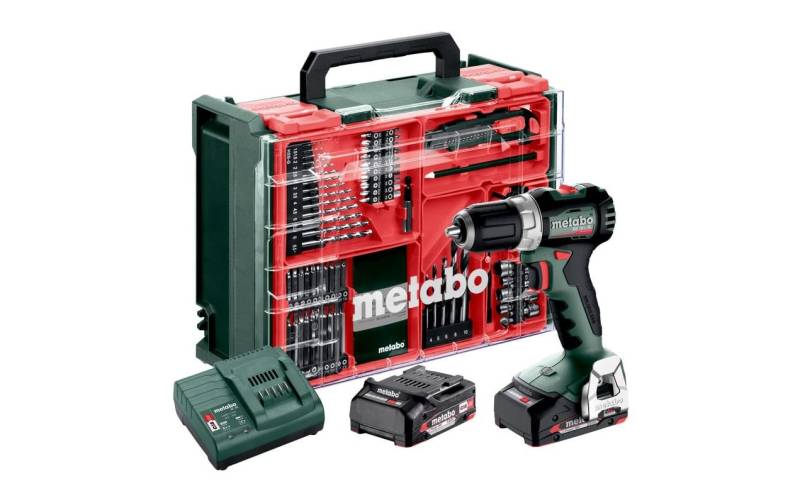 metabo Akku-Bohrschrauber »BS 18 L BL 2 x 2.0 Ah«, (74 tlg.) von Metabo