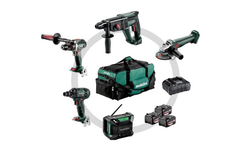 metabo Akku-Multifunktionswerkzeug »Set Bauhandwerk 125 Quick+SSW 18 LTX 200+ULA« von Metabo